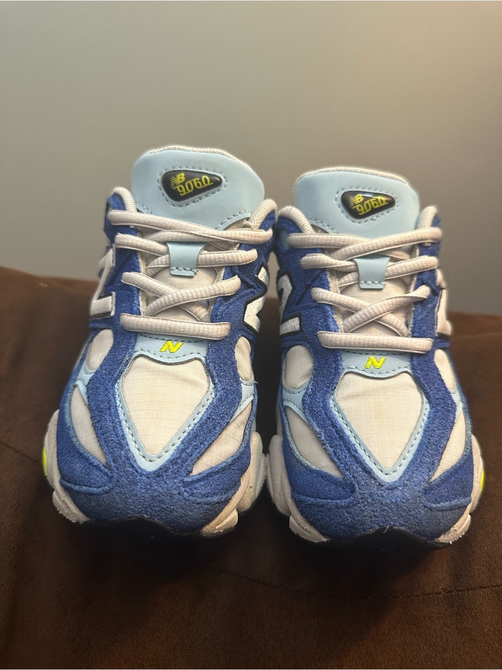 New Balance Kids Blue, White & Yellow 906 Sneakers